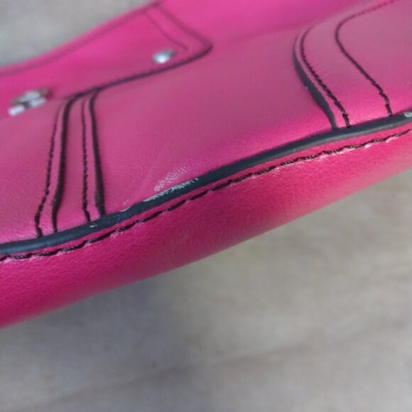 Etienne Aigner Smooth Leather Pink Hobo/Shoulder Bag Scottsdale Collection FLAWS - Picture 14 of 16